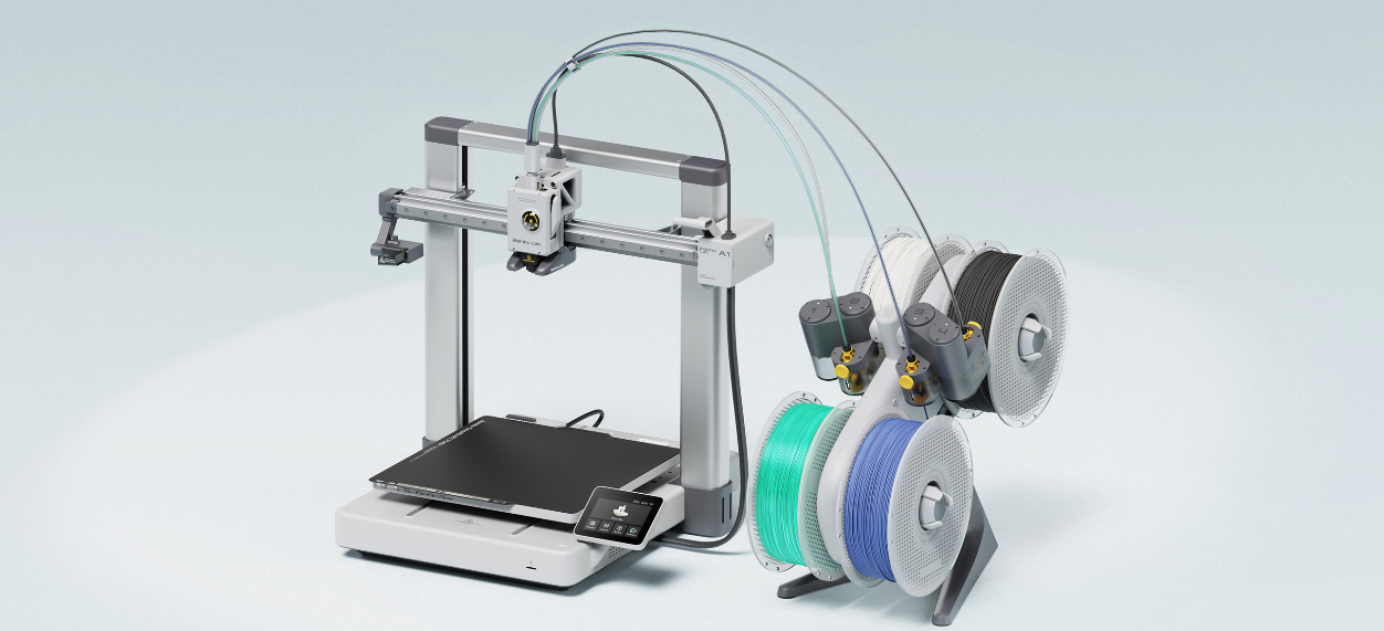 This is the new Bambu Lab A1 large 3D Printer